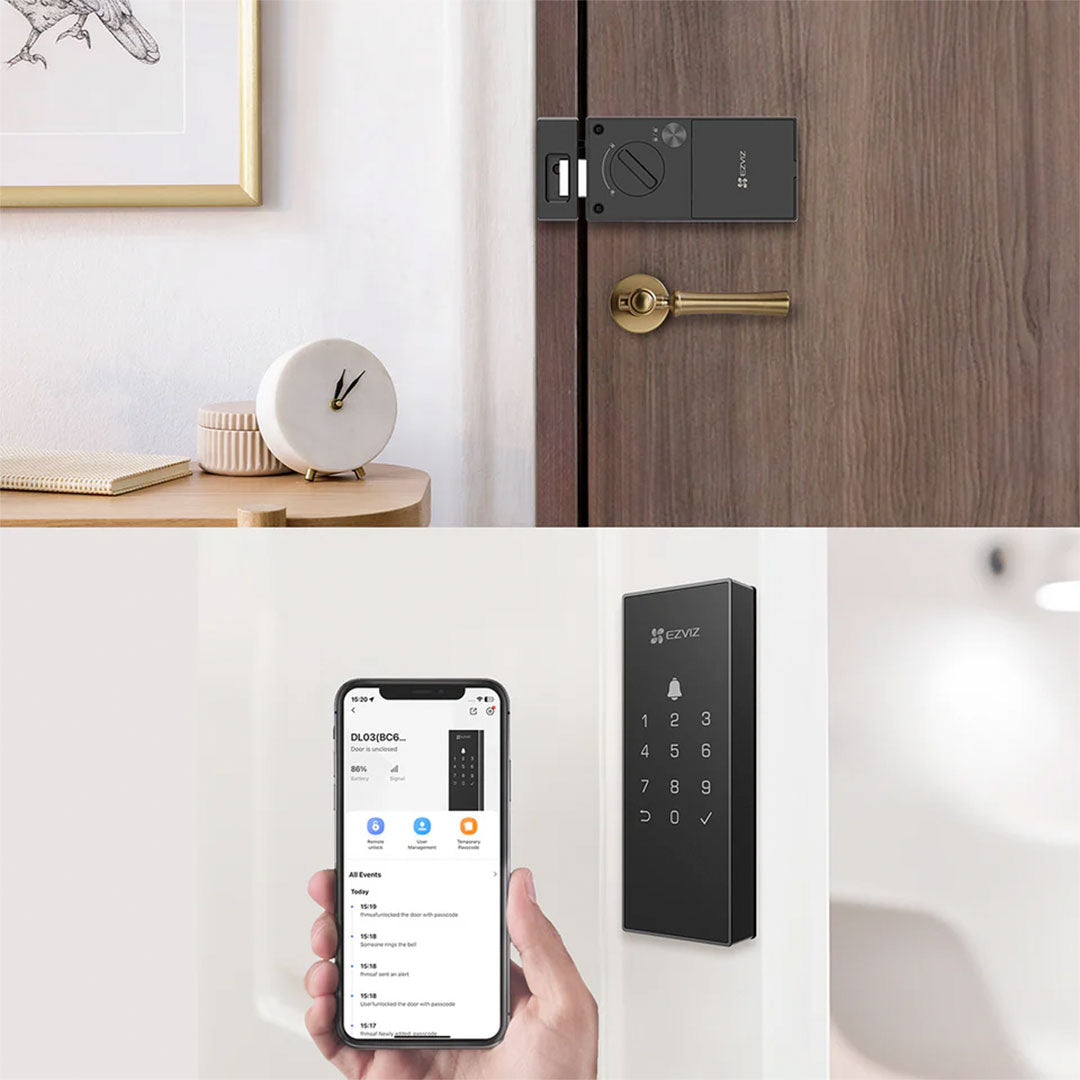 Ezviz Dl03 Pro Cerradura Inteligente Rim Lock Huella Wifi Bt