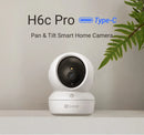 Câmera de segurança EZVIZ H6C PRO 1080P WIFI 2MP Full HD, 360º, microfone, áudio, detecção de movimento, rastreamento automático, videochamada