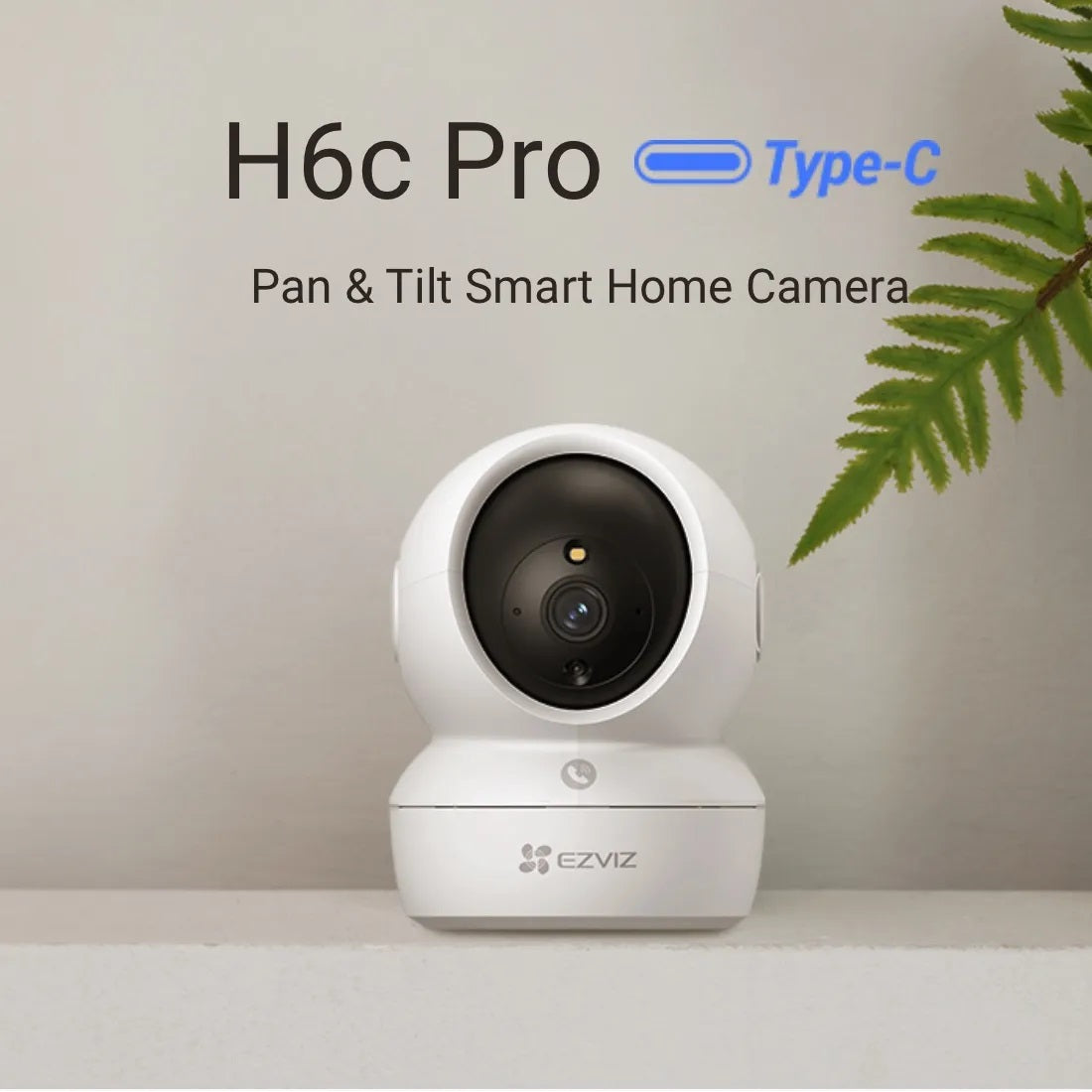 EZVIZ H6C G1 4K Cámara De Seguridad WIFI 5Ghz 8MP PT 350° Inteligente