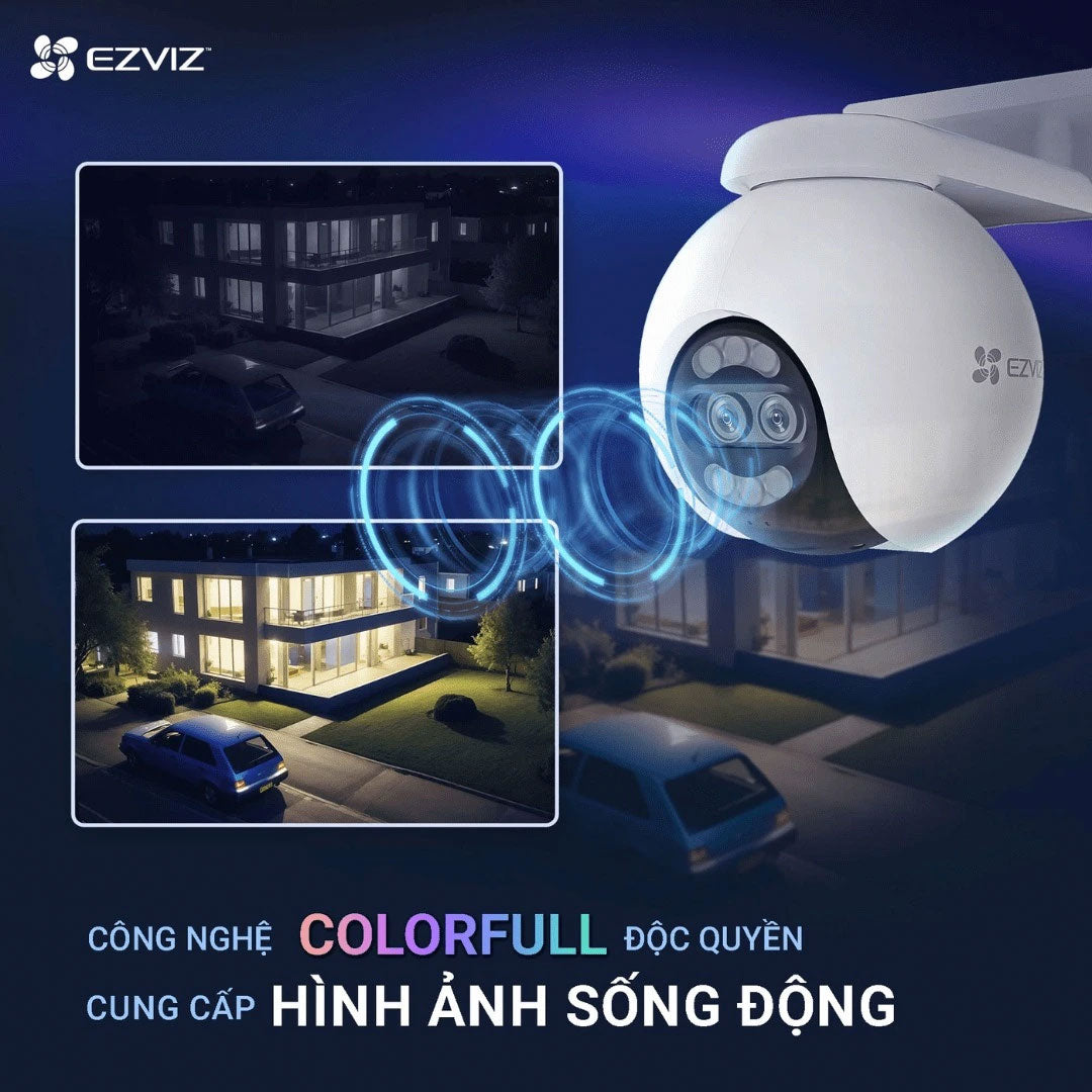 EZVIZ H80X Dual 4K Cámara de Seguridad WIFI 8MP+2MP 360°
