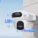 EZVIZ HB90 Dual KIT Cámara de Seguridad WIFI 2K+ 4MP+4MP Con Panel Solar