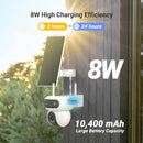 EZVIZ HB90 Dual KIT Cámara de Seguridad WIFI 2K+ 4MP+4MP Con Panel Solar