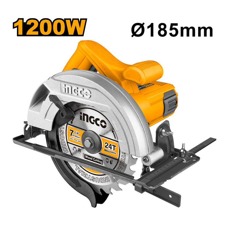 INGCO CS18578 Sierra circular 1200w. 5000 rpm + cuchilla