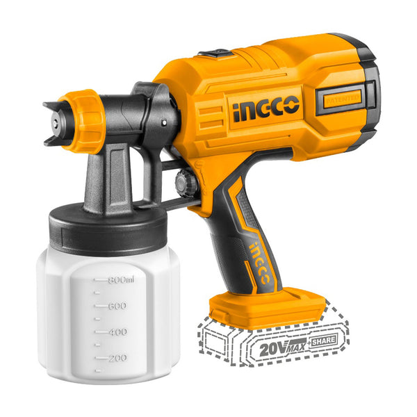 INGCO CSGLI2003 Pistola de pintura 20V 800ML