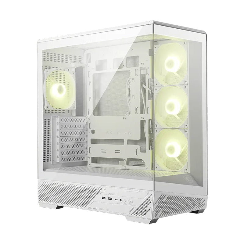 MSI MAG PANO 130R PZ WHITE Gabinete Mid-Tower Mini-ITX/Micro-ATX/ATX