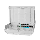 MIKROTIK CSS610-1Gi-7R-2S+OUT Switch netPower puertos ethernet con PoE reverso