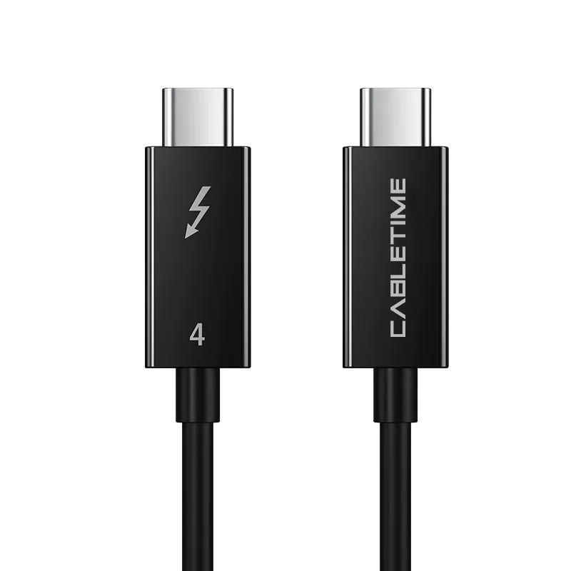 CABLETIME CT40K Cable USB-C Thunderbolt 4 1.8m CT-C160-U31-TB4-BB1.8
