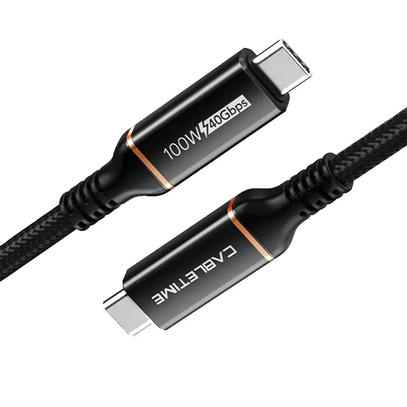 CABLETIME CU40H Cable USB-C Thunderbolt 4 40Gbps 1m CT-USB4-AB1