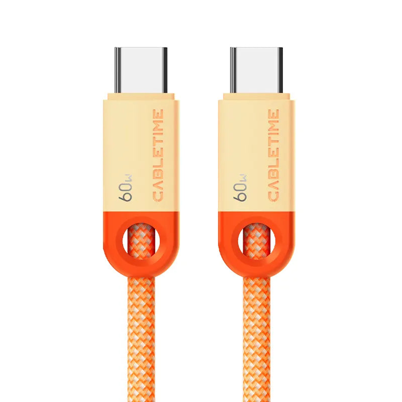 CABLETIME CUP5H Cable USB-C Trenzado 60W 1m CT-CM60-POR1