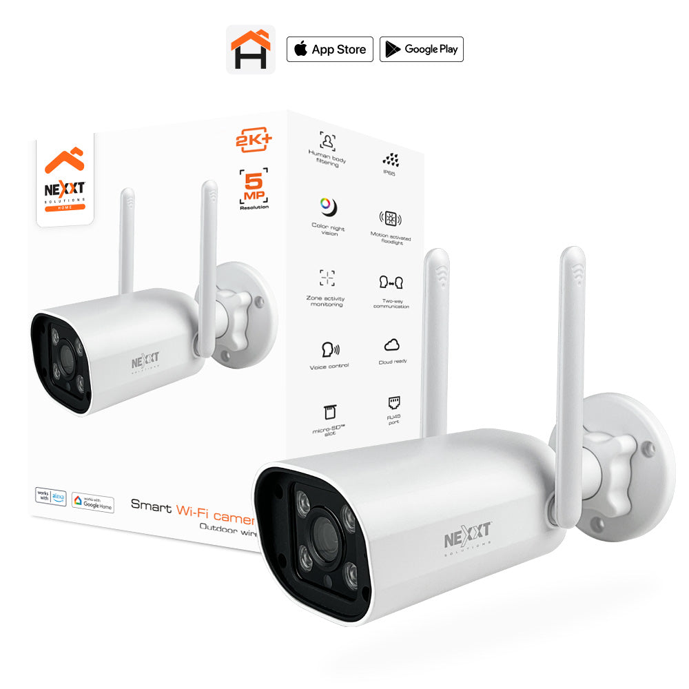 NEXXT SOLUTIONS NHC-OF10 Cámara de Seguridad WIFI 2K+ 5MP Exterior