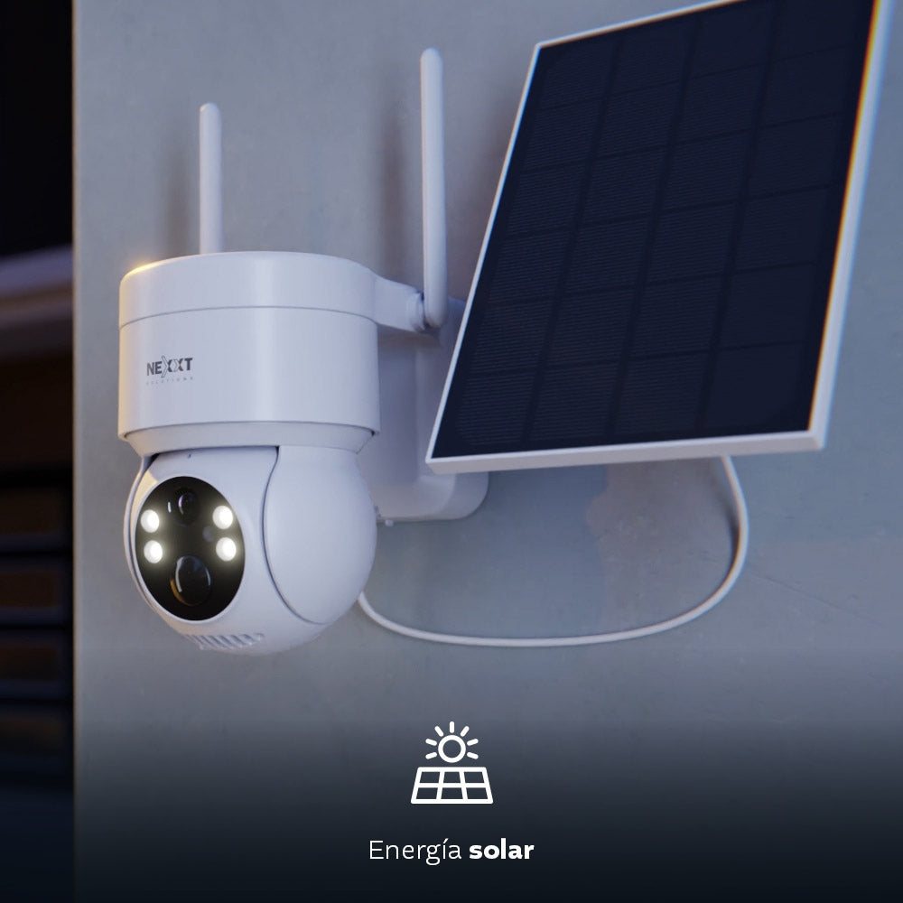 NEXXT SOLUTIONS NHC-OP20S Cámara de Seguridad WIFI 3MP con Panel Solar