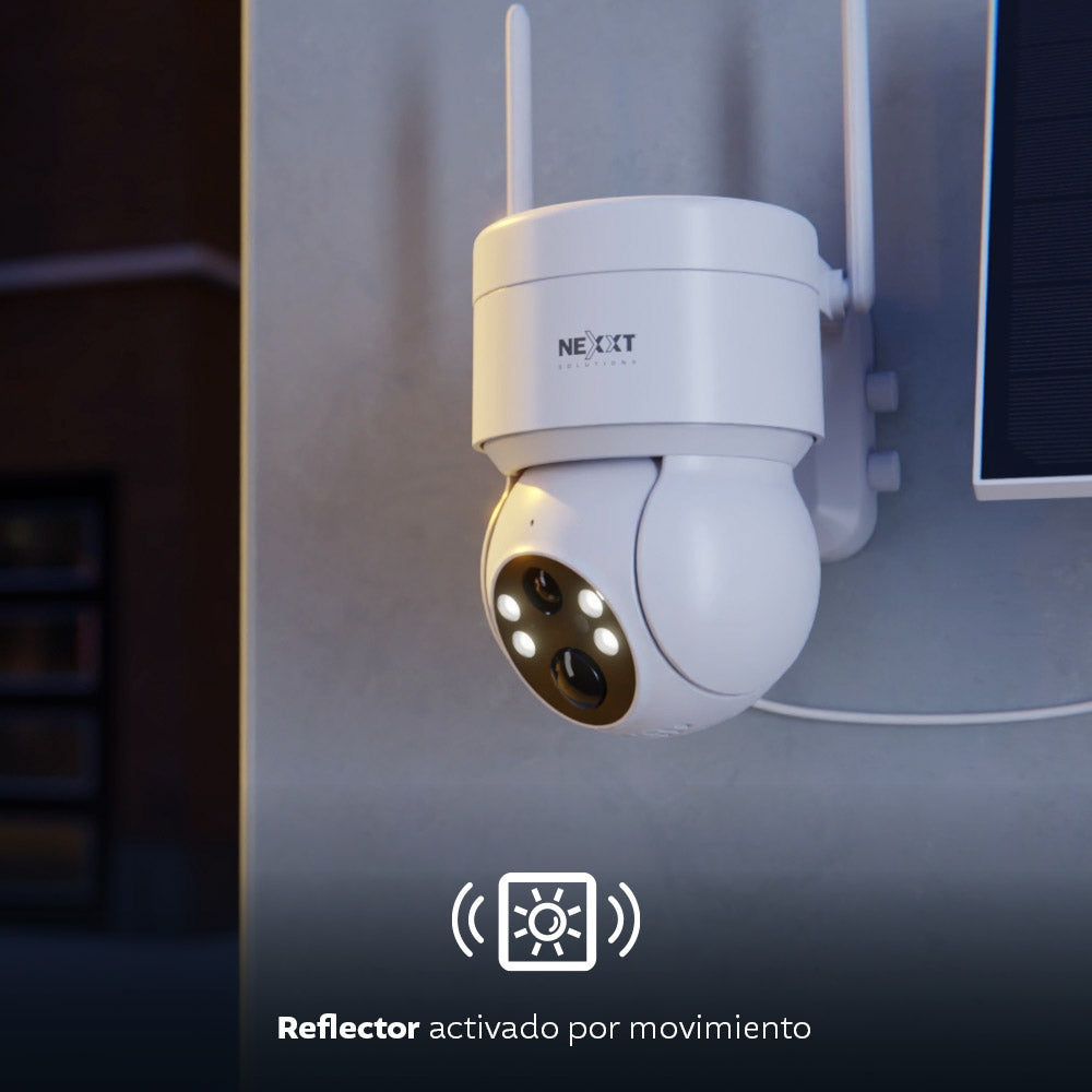 NEXXT SOLUTIONS NHC-OP20S Cámara de Seguridad WIFI 3MP con Panel Solar