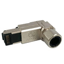 SATRA 103040002 Conector blindado RJ45 CAT 6A 90º 