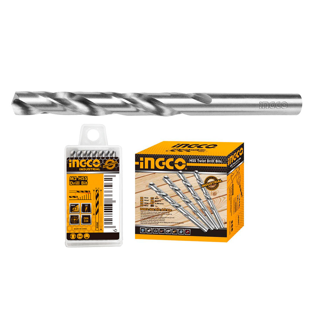 INGCO DBT1110301 Broca Reforzada para Metal HSS 3mm 20 piezas