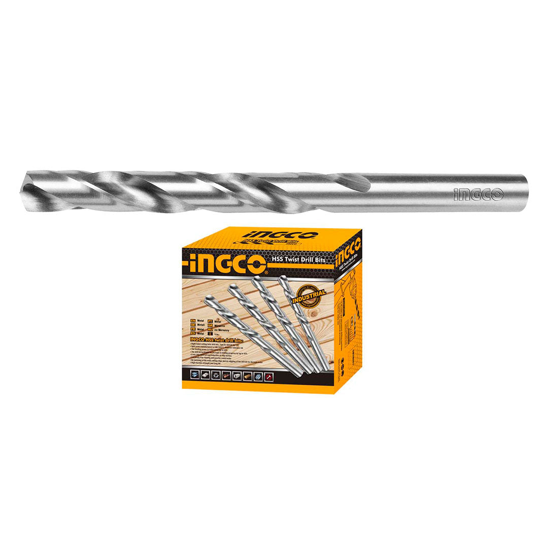 INGCO DBT1110401 Broca Reforzada para Metal HSS 4mm 10pcs