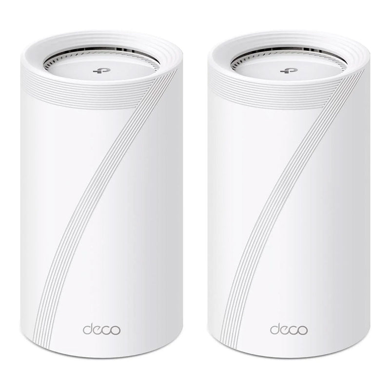 TP-LINK DECO BE85(2-pack), Pack x2 Sistema WiFi 7 MESH BE22000 para todo el hogar de tres bandas. Compatible con Alexa y Asistente Google