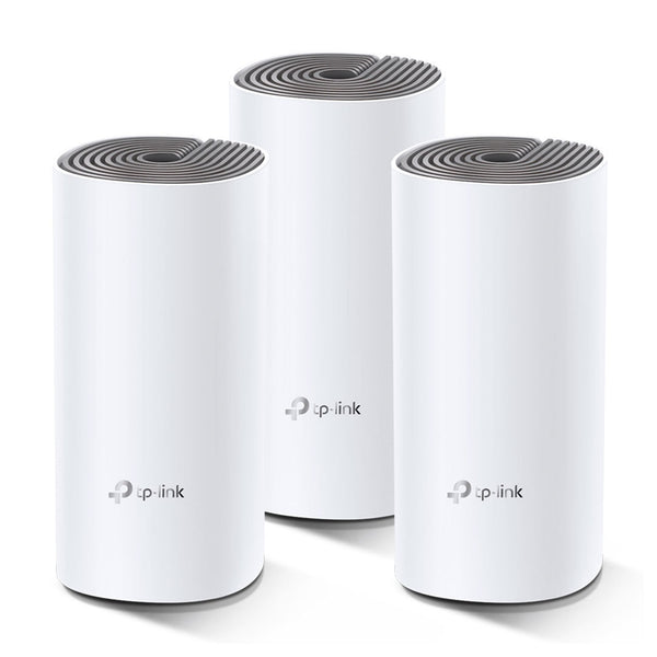 TP-LINK DECO E4(3P), Pack x3 Sistema Wi-Fi Mesh para toda la Casa AC1200 Doble banda. Control por voz Alexa