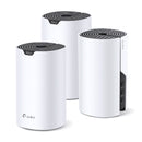 Pacote com 3 unidades do sistema Wi-Fi Smart Mesh TP-LINK DECO S7, banda dupla AC1900. Controle de voz Alexa. Pacote x 3