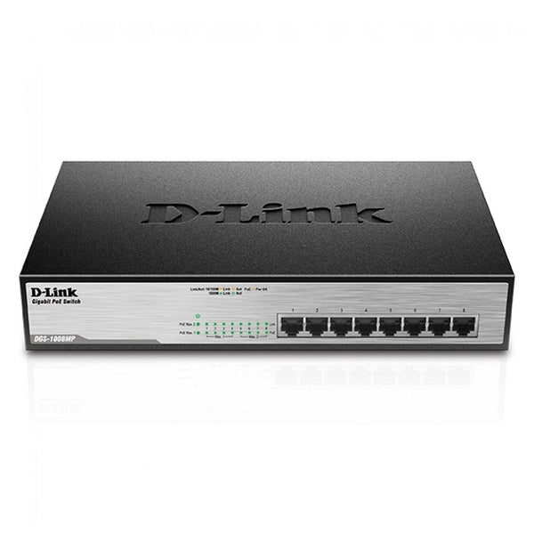 D-LINK DGS-1008MP Switch 8 puertos RJ45 10/100/1000 Mbps PoE