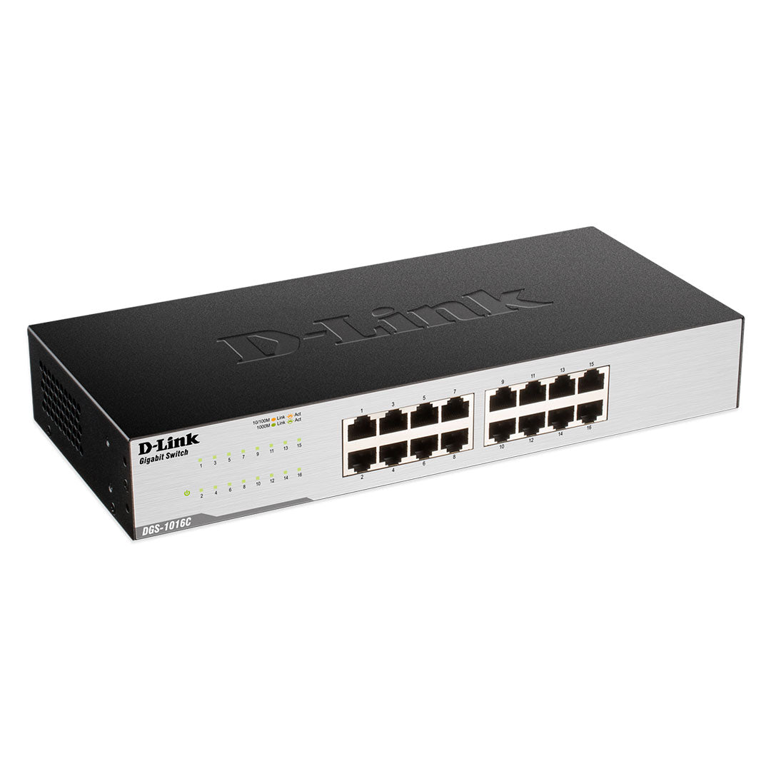 D-LINK DGS-1016C Switch 16 puertos 10/100/1000Mbps no administrable