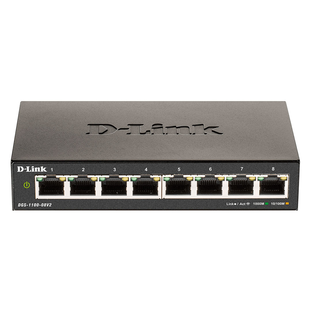 D-LINK DGS-1100-08V2 Switch administrable de 8 puertos RJ45 10/100/1000