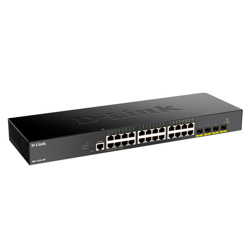 D-LINK DGS-1250-28X Switch 28 puertos gigabit administrable con uplink a 10Gbps