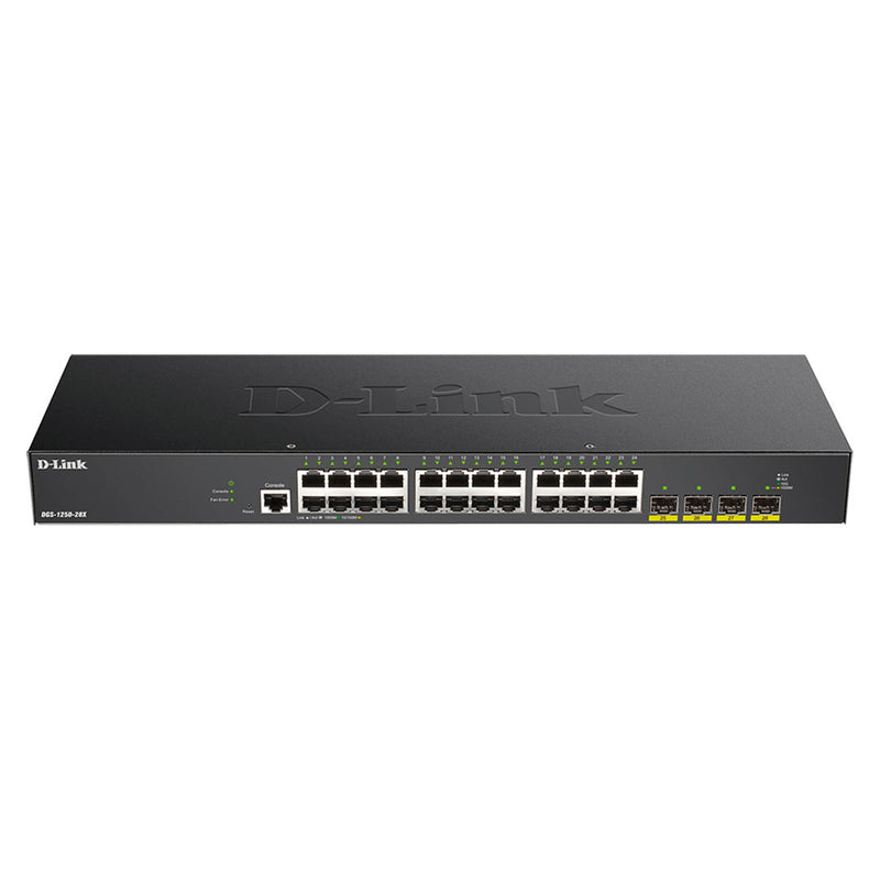 D-LINK DGS-1250-28X Switch 28 puertos gigabit administrable con uplink a 10Gbps