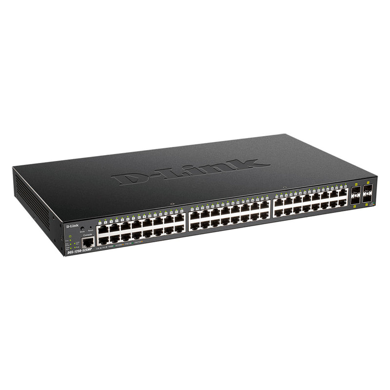 D-LINK DGS-1250-52XMP Switch administrable Inteligente 48 puertos PoE RJ45 4 SFP + 10G