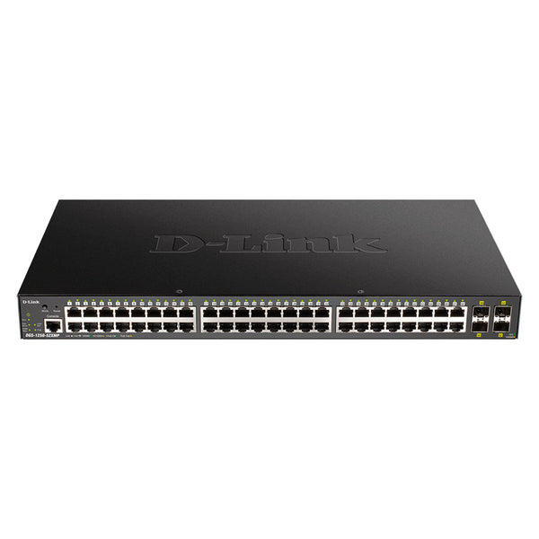 D-LINK DGS-1250-52XMP Switch administrable Inteligente 48 puertos PoE RJ45 4 SFP + 10G