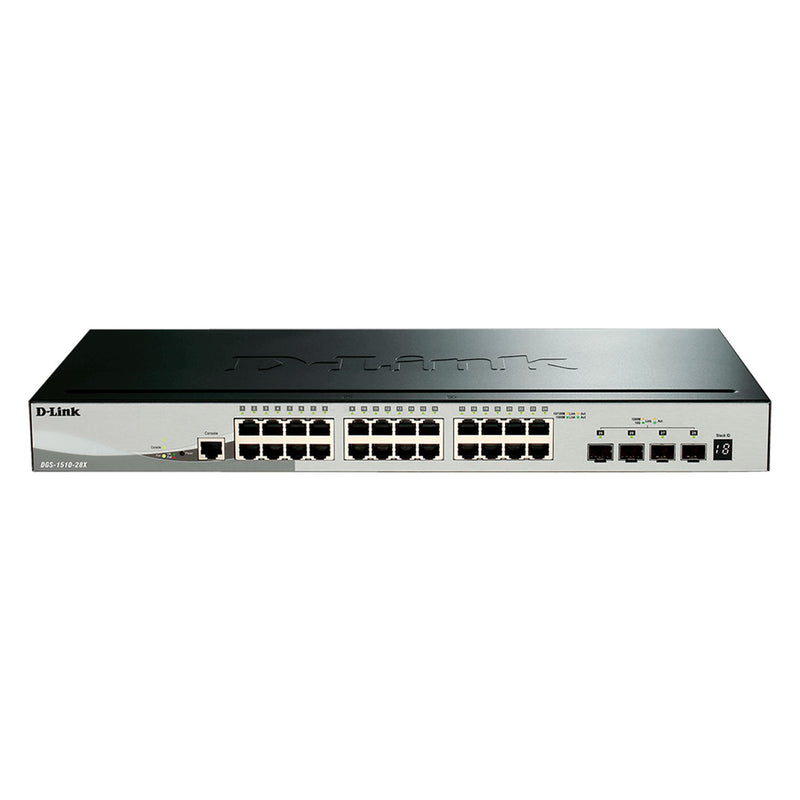 D-LINK DGS-1510-28X Switch 24 puertos gigabit administrable capa 3 4SFP de 10GB