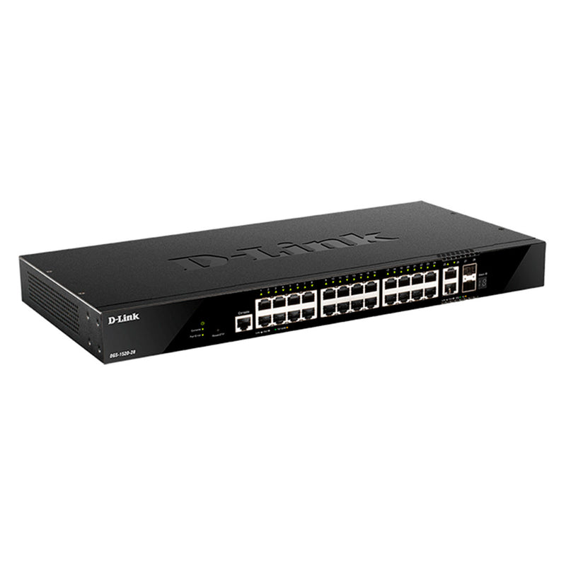 D-LINK DGS-1520-28 - SWITCH ADMINISTRABLE L3 24P GIGABIT 2X10GBASE-T