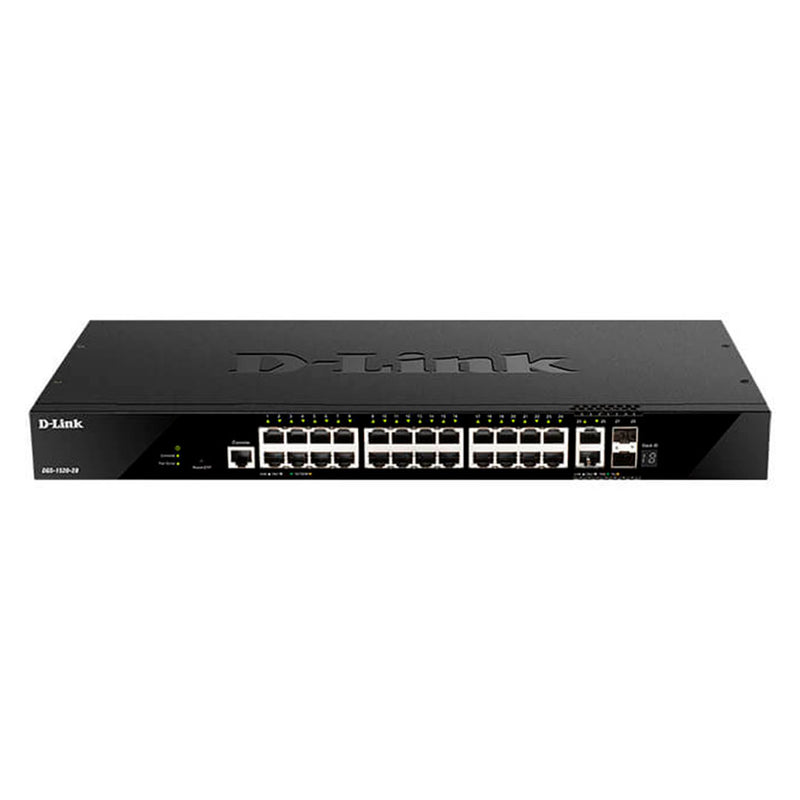D-LINK DGS-1520-28 - SWITCH ADMINISTRABLE L3 24P GIGABIT 2X10GBASE-T
