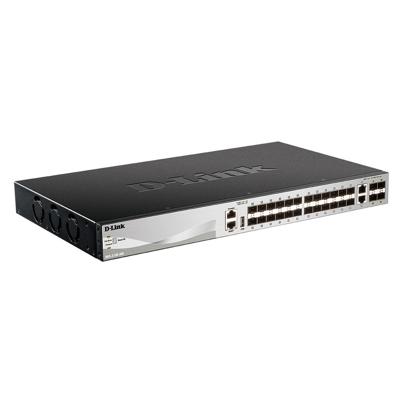 D-LINK DGS-3130-30S Switch administrable gigabit ethernet de 30 puertos capa 3 apilable 24 puertos SFP