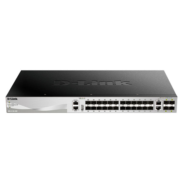 D-LINK DGS-3130-30S Switch administrable gigabit ethernet de 30 puertos capa 3 apilable 24 puertos SFP