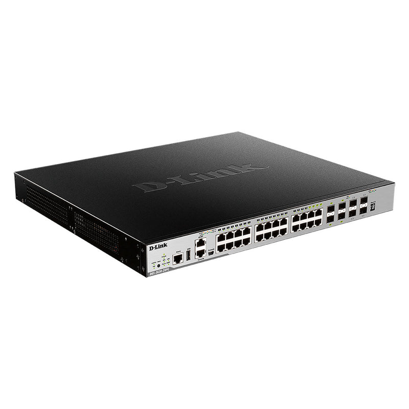 D-LINK DGS-3630-28PC/SI Switch Capa 3 20 POE 10/100/1000 4 puertos 10G SFP