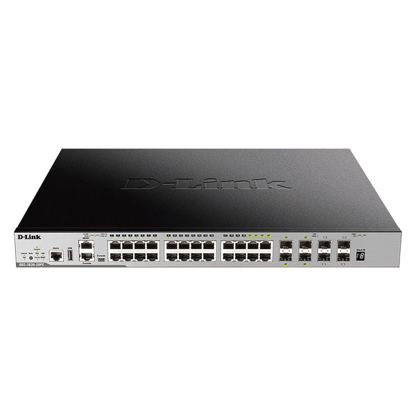 D-LINK DGS-3630-28PC/SI Switch Capa 3 20 POE 10/100/1000 4 puertos 10G SFP