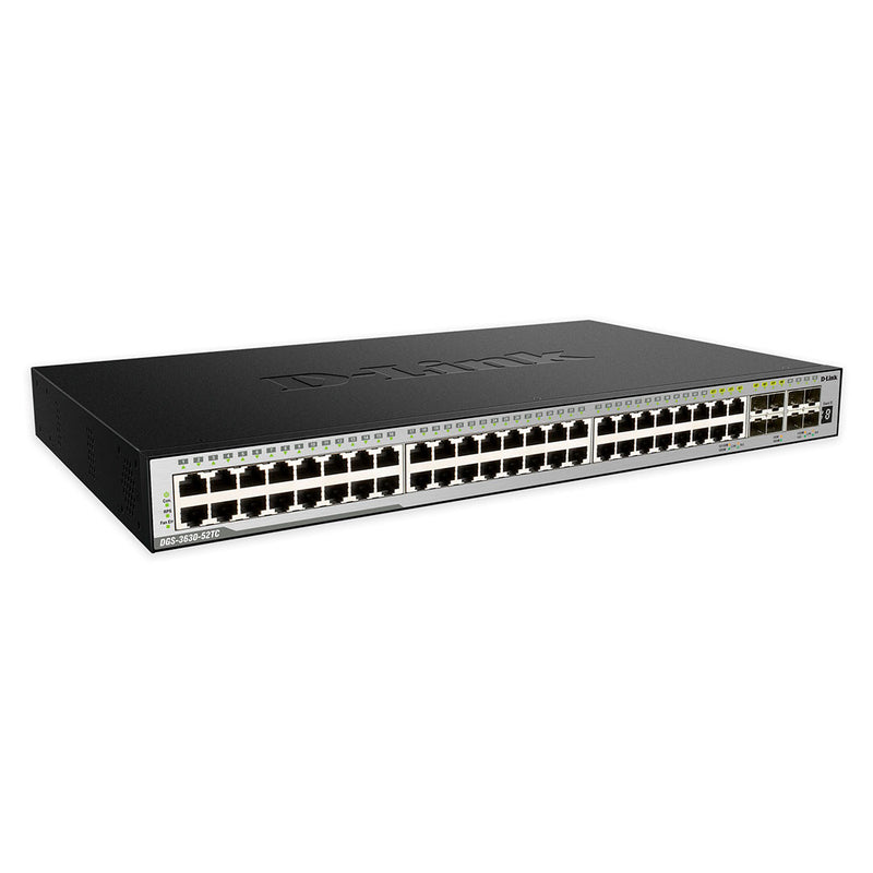 D-LINK DGS-3630-52TC/SI Switch Ethernet administrado inteligente gigabit de 28 puertos