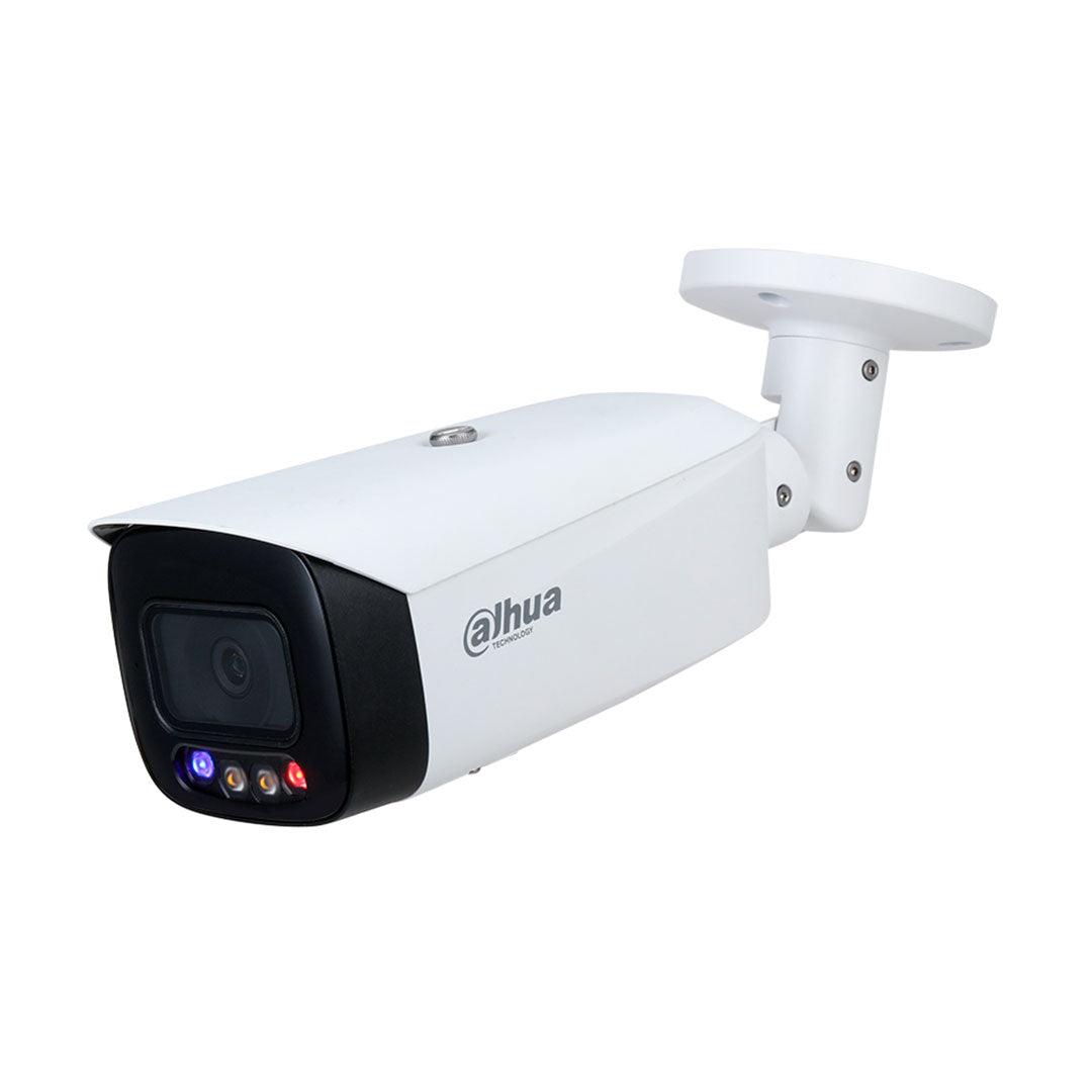 DAHUA IPC-HFW3549T1-AS-PV Cámara de Seguridad IP POE, 2K, 5MP, 2.8mm, WDR, IP67. Micrófono y Parlante. LED 30m. WIZSENSE