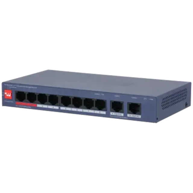 DAHUA DH-CS4010-8ET2GT-60 Switch Gigabit 8 Puertos con 2 Puertos Gigabit