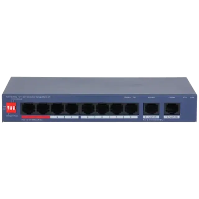 DAHUA DH-CS4010-8ET2GT-60 Switch Gigabit 8 Puertos con 2 Puertos Gigabit
