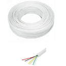 DIMAX DC3-R4-200W-22CCA Cable Unifilar 4x22 22AWG x 200mst blanco para sistemas de alarmas