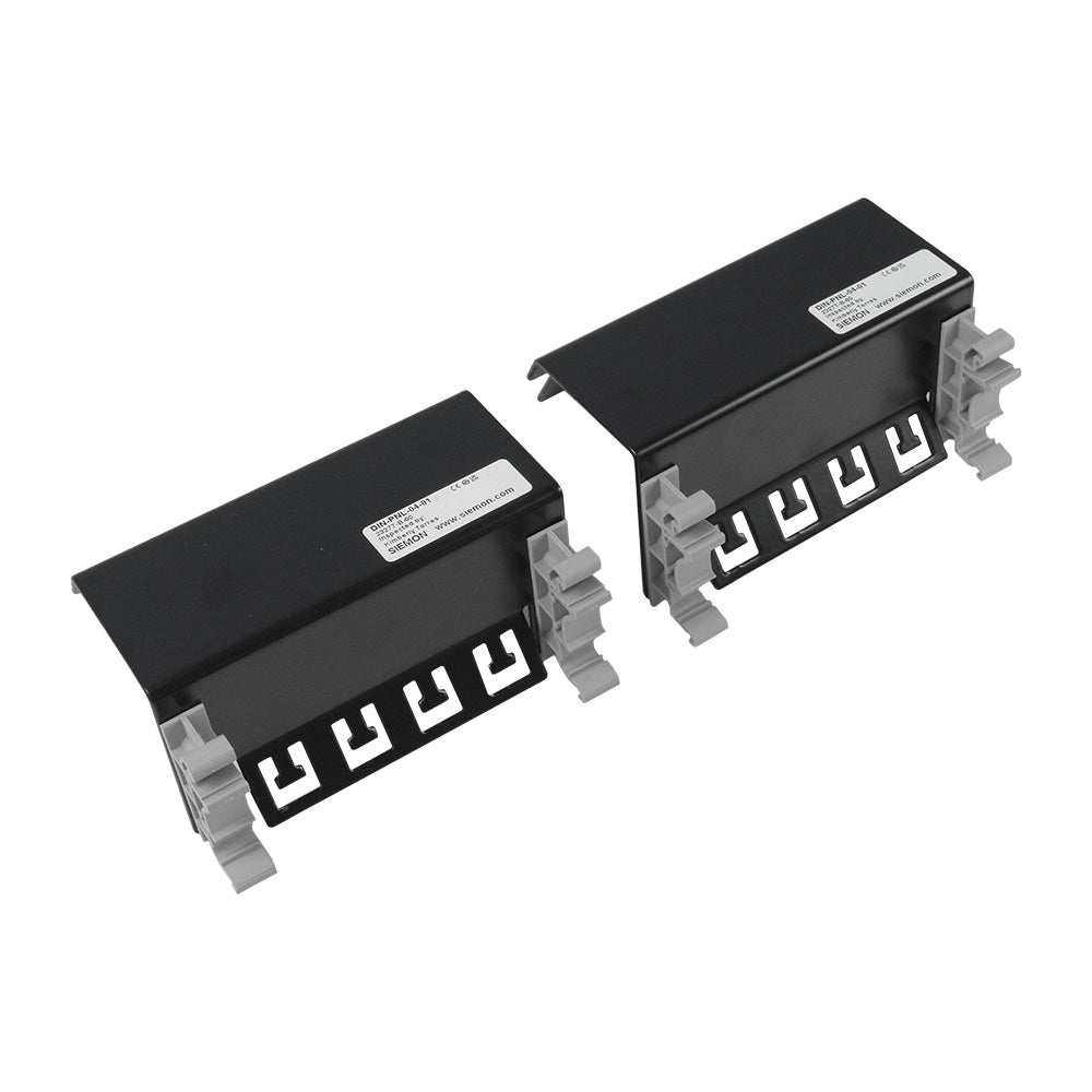 SIEMON DIN-PNL-04-01 Patch Panel riel DIN para 4puertos individuales MAX