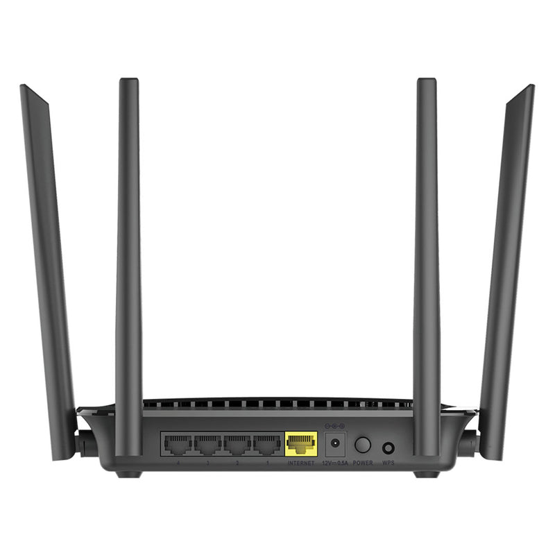 D-LINK DIR-822 - Router Ethernet Wireless  AC1200  Dual Band  2.4/5.0 GHz  1 RJ-45 WAN, 4 RJ-45 LAN