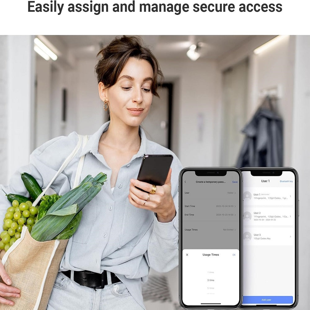Ezviz Dl04 Pro Cerradura Smart Desbloqueo Remoto Huella Ip54