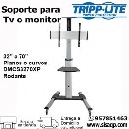 TRIPP-LITE DMCS3270XP Soporte, Rodante, para TV, Monitor, TVs, Monitores, Planos, o Curvos, de 32" a 70"