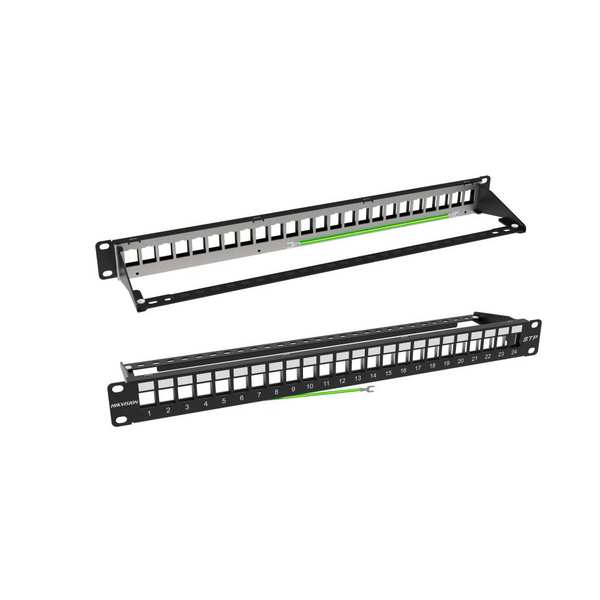 HIKVISION DS-1CP0P24-1U PANEL DE CONEXIÓN DE DATOS C/PROTECCION 24 PUERTOS