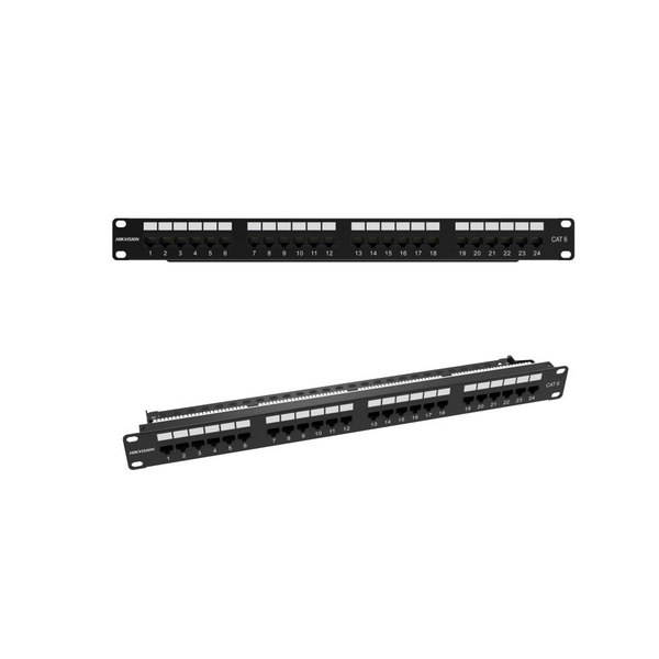 HIKVISION DS-1CP6U24-1U PANEL DE CONEXIÓN CAT6 SIN PROTECCIÓN DE 24 PUERTOS 1U