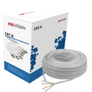 Cabo de rede interna HIKVISION DS-1LN6-UE-W UTP Cat 6 branco x 305mts