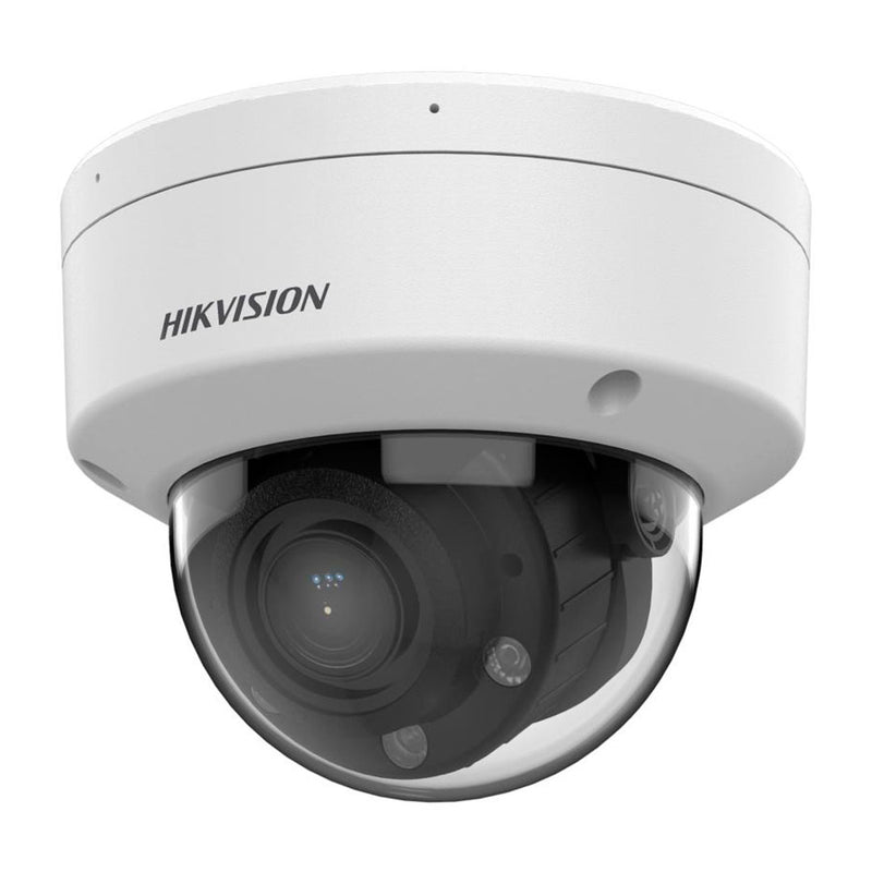 HIKVISION DS-2CD1723G2-LIZU Cámara de seguridad IP 4MP domo, 2.8-12mm, luz híbrida inteligente, audio, MicroSD