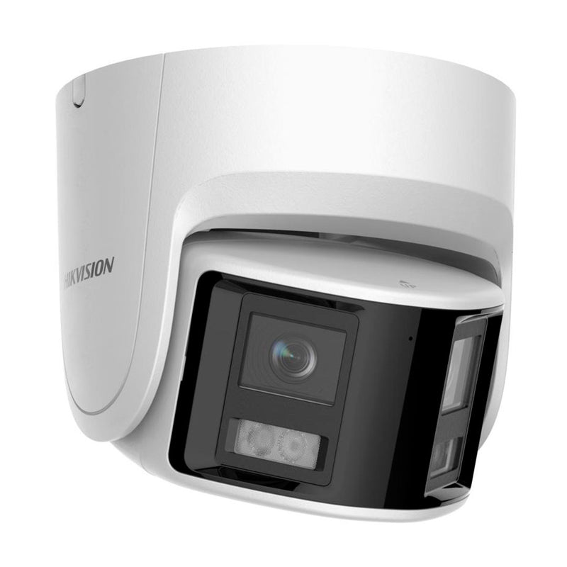 HIKVISION DS-2CD2347G2P-LSU/SL Cámara IP 4MP panorámica, 180 grados, luz estrobo, alarma audible, ColorVu